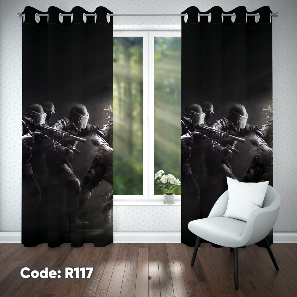 پرده اتاق کودک پسرانه مدل R117