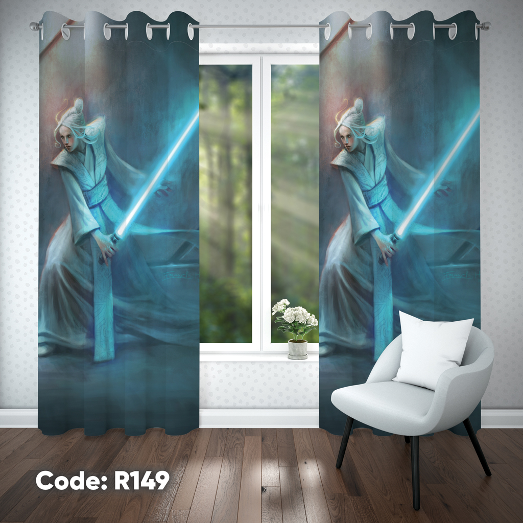 پرده اتاق کودک دخترانه مدل R149