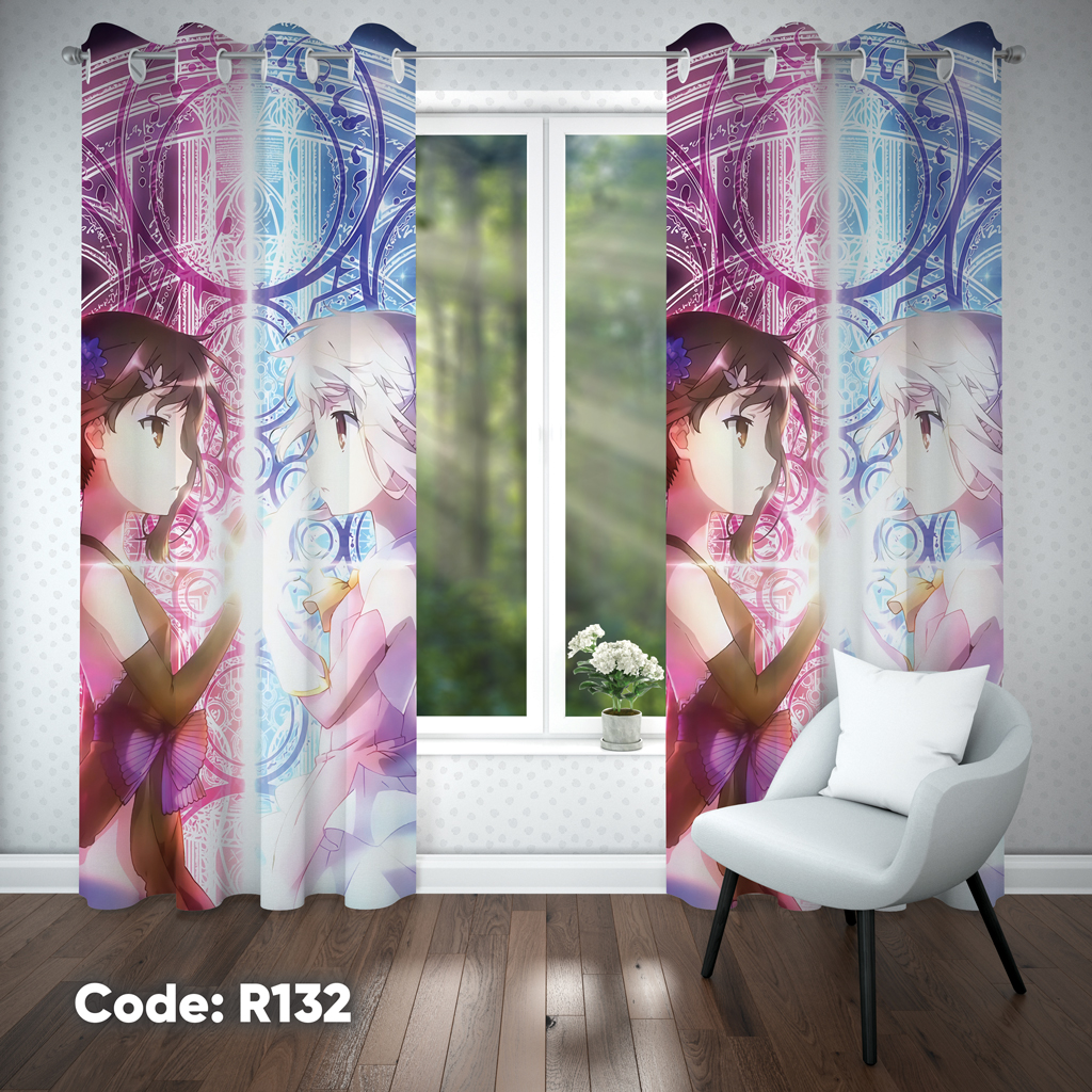 پرده اتاق کودک دخترانه مدل R132
