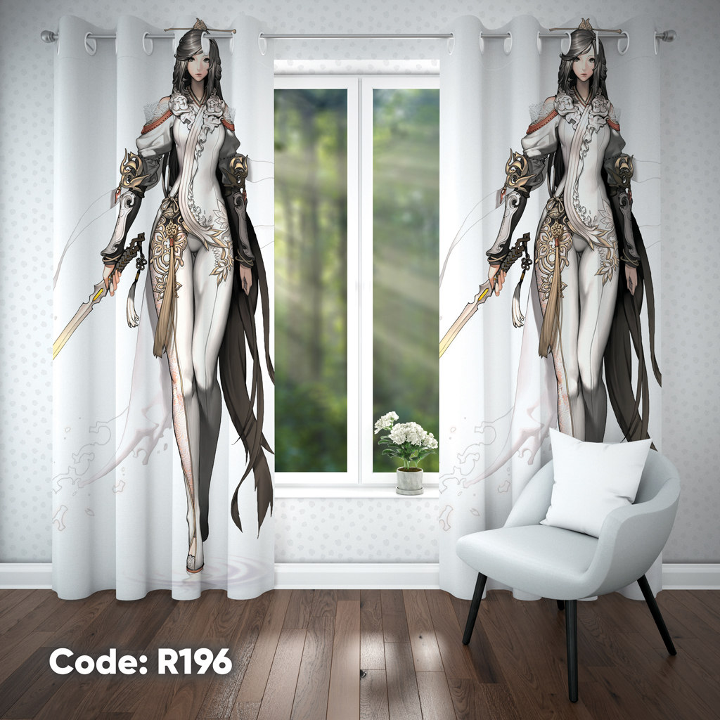 پرده اتاق کودک دخترانه مدل R196