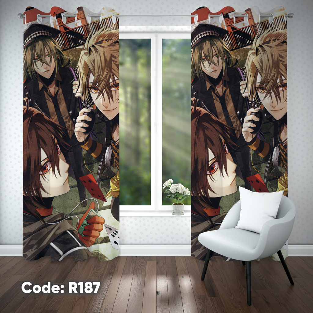 پرده اتاق کودک دخترانه مدل R187