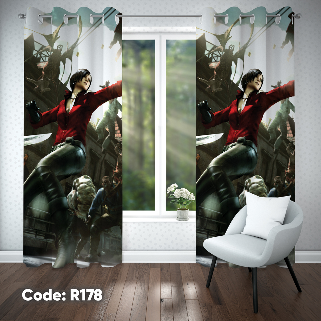 پرده اتاق کودک دخترانه مدل R178