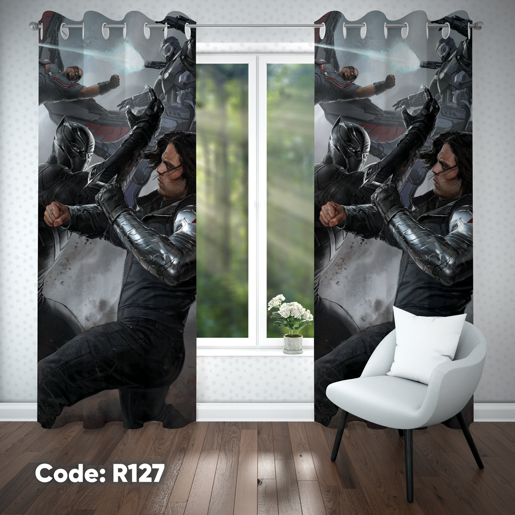 پرده اتاق کودک پسرانه مدل R127