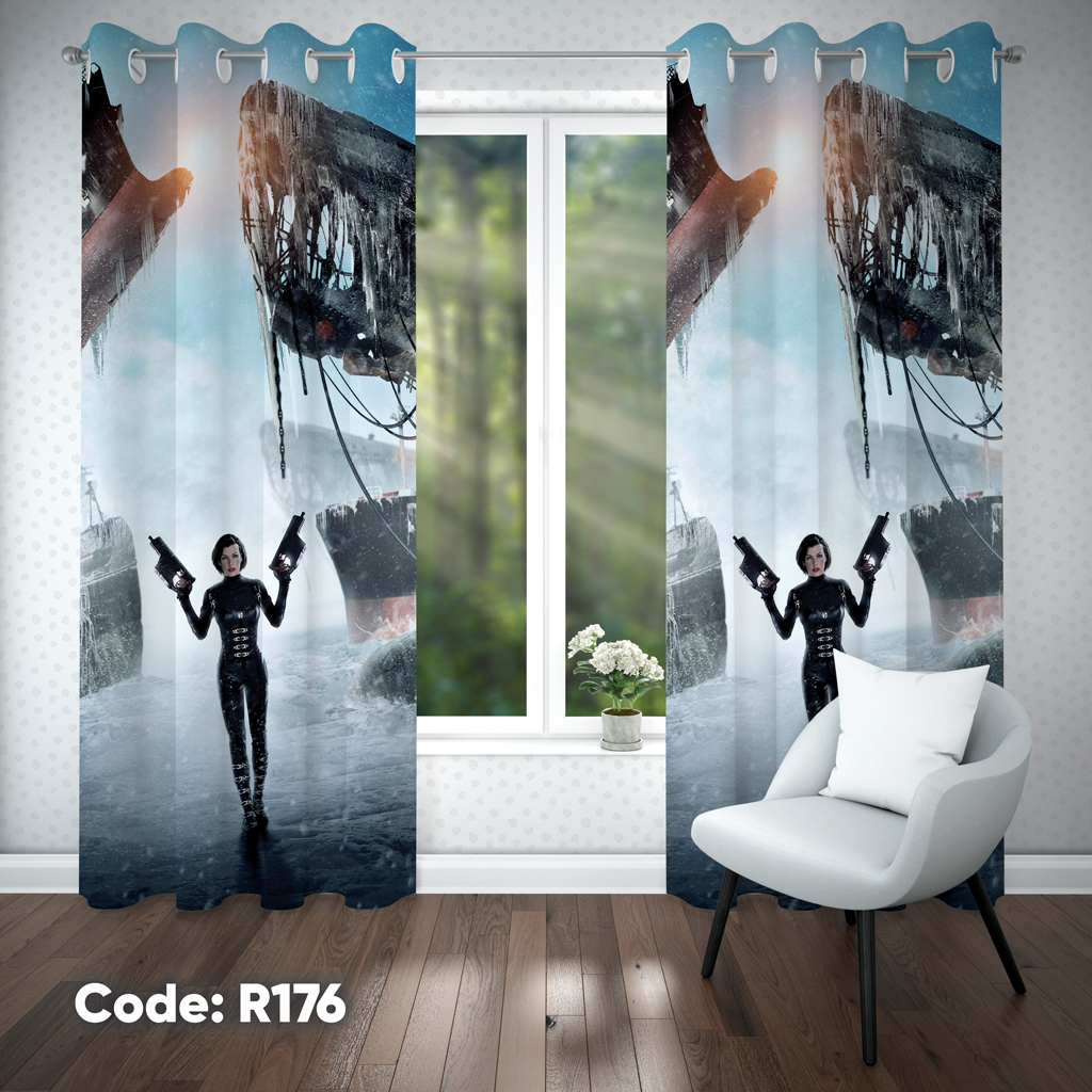 پرده اتاق کودک دخترانه مدل R176