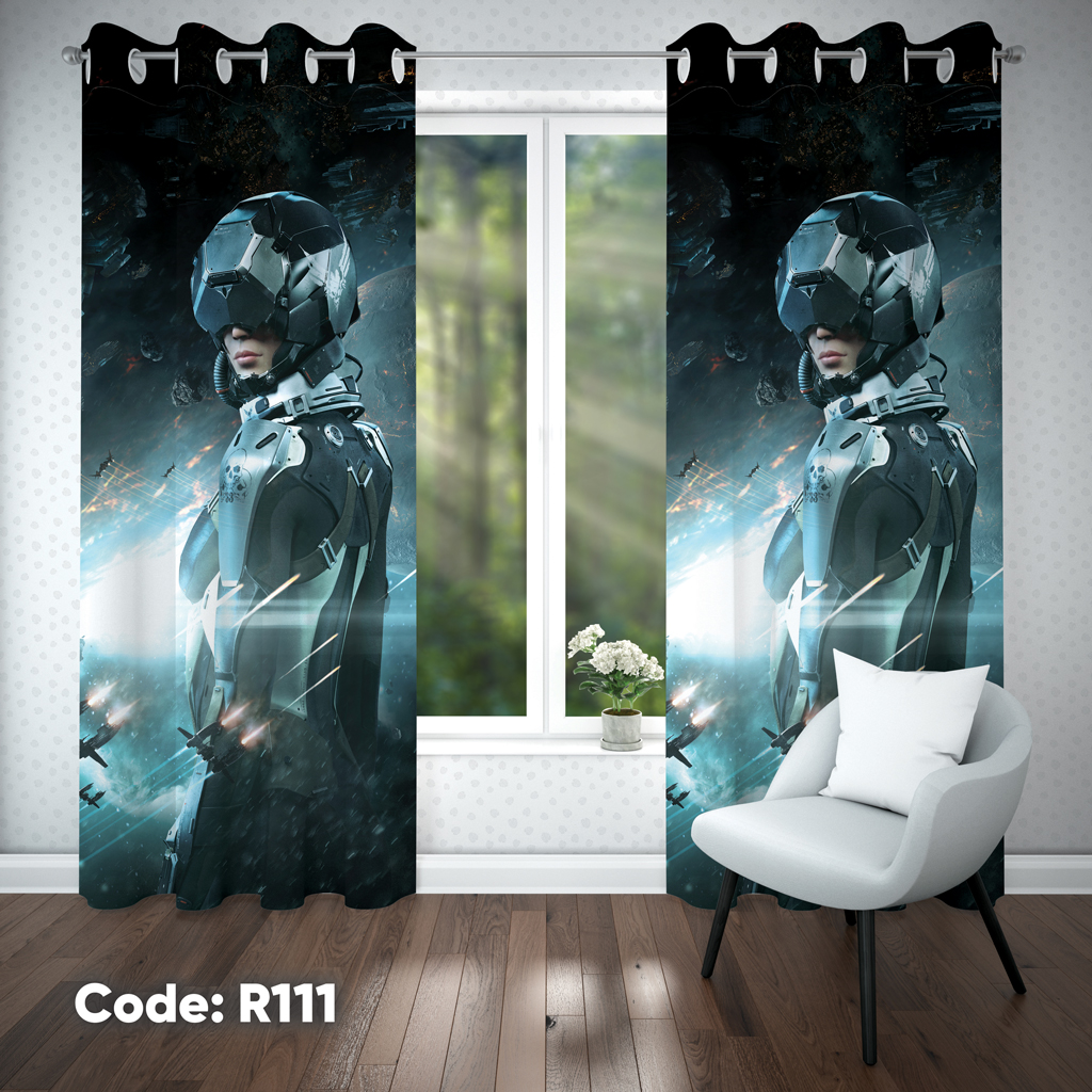 پرده اتاق کودک پسرانه مدل R111