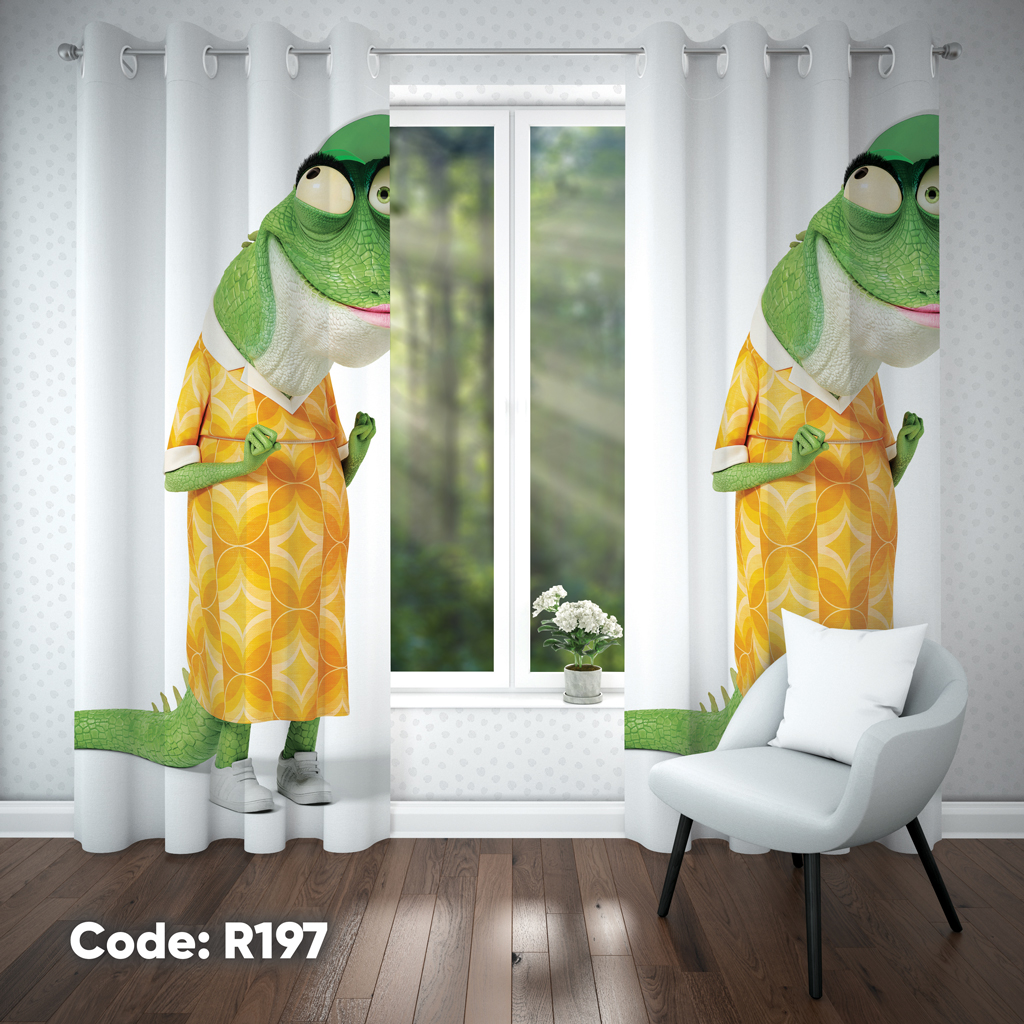 پرده اتاق کودک دخترانه مدل R197
