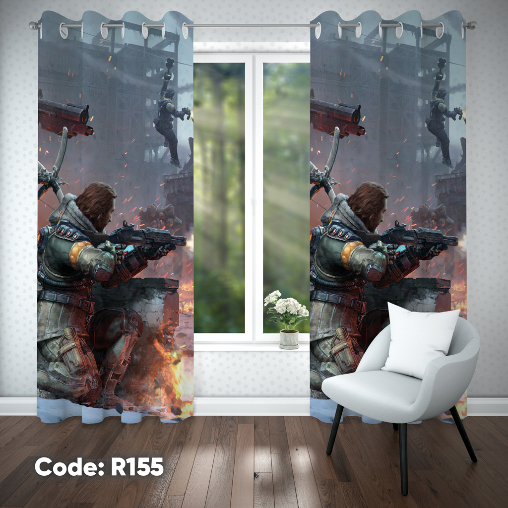 پرده اتاق کودک پسرانه مدل R155