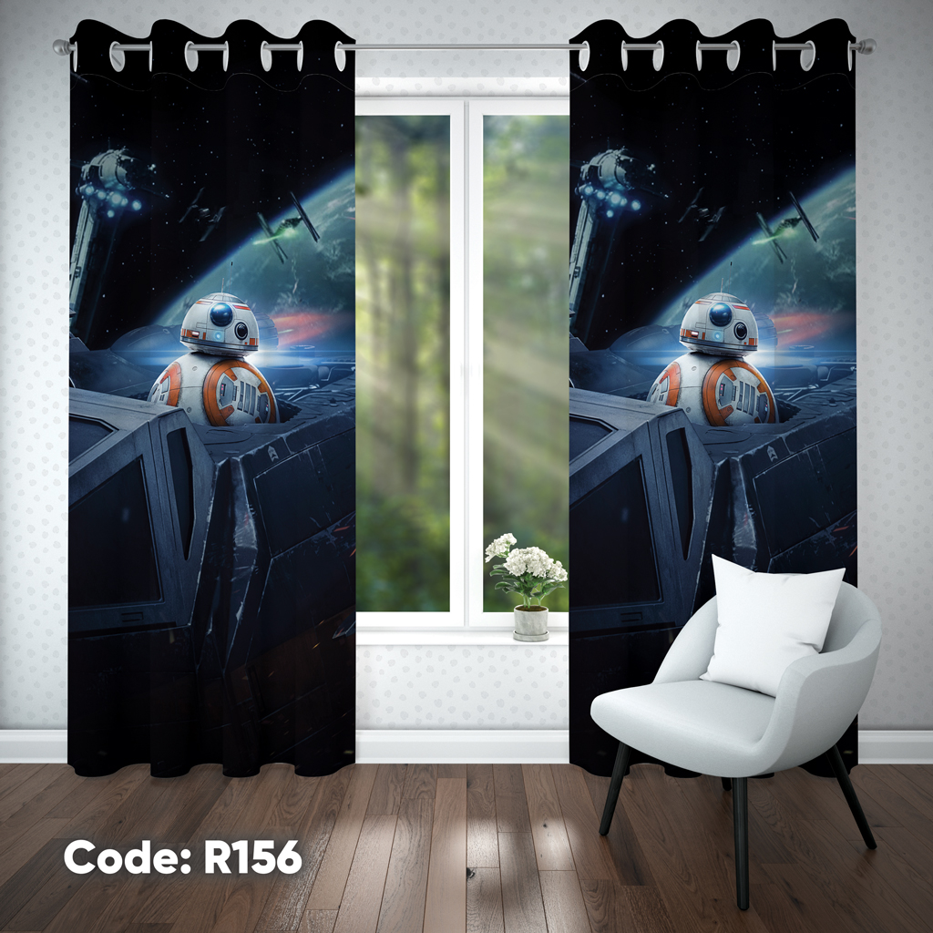 پرده اتاق کودک پسرانه مدل R156