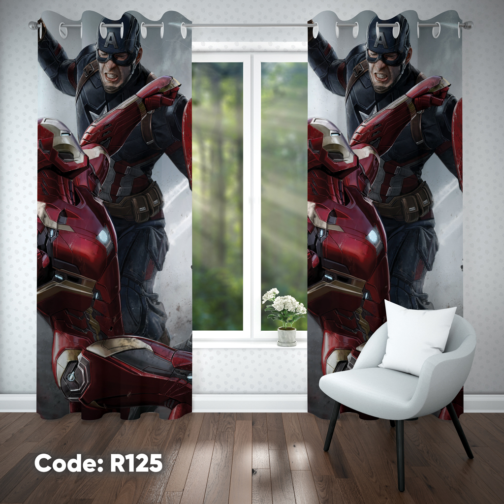 پرده اتاق کودک پسرانه مدل R125