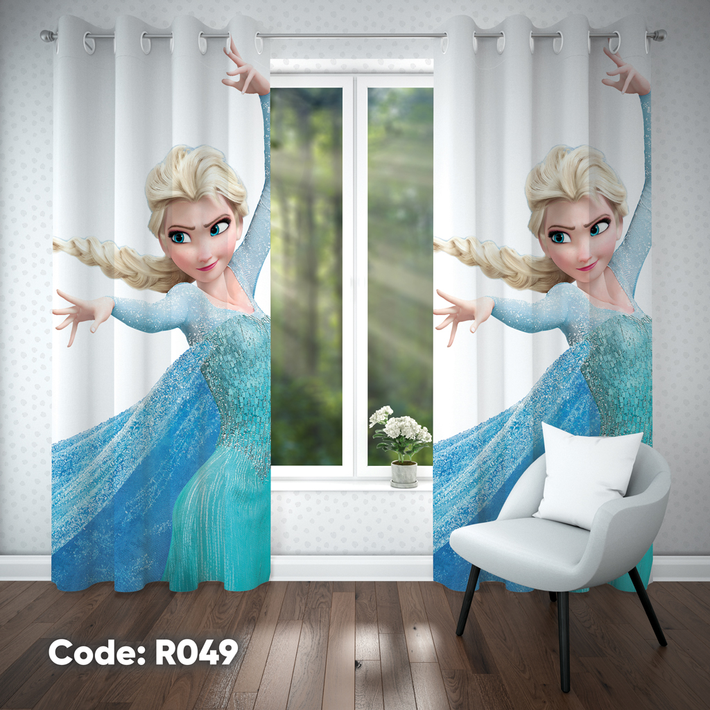 پرده اتاق کودک دخترانه مدل R049