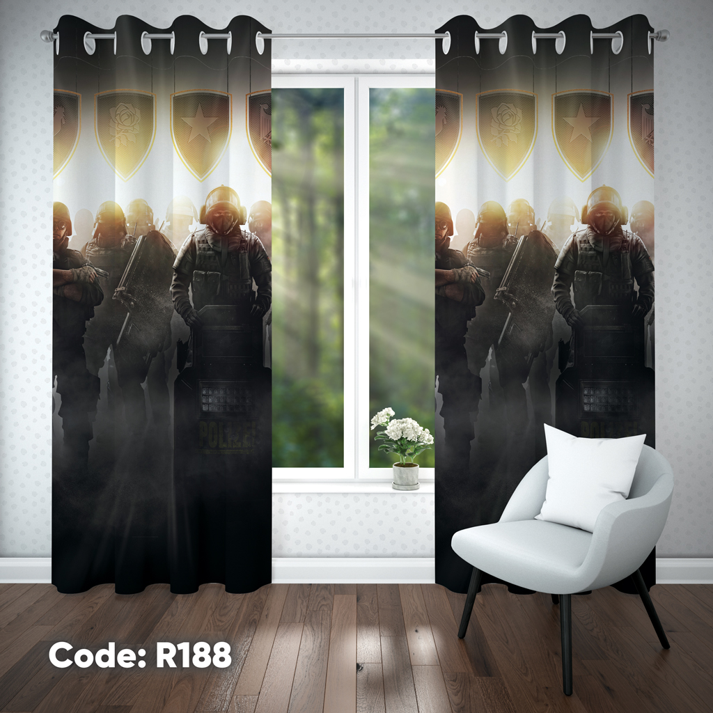 پرده اتاق کودک پسرانه مدل R188