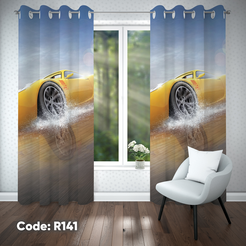 پرده اتاق کودک پسرانه مدل R141