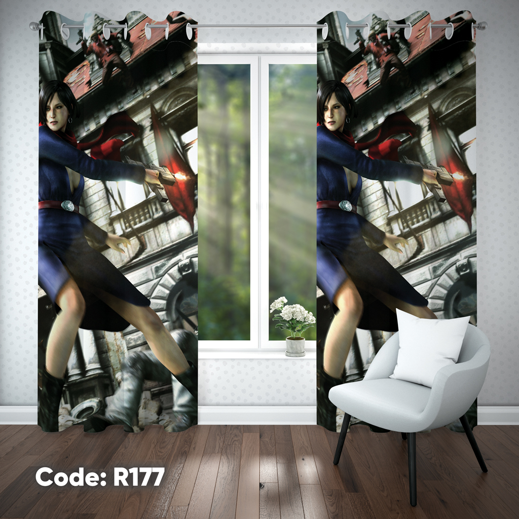 پرده اتاق کودک دخترانه مدل R177