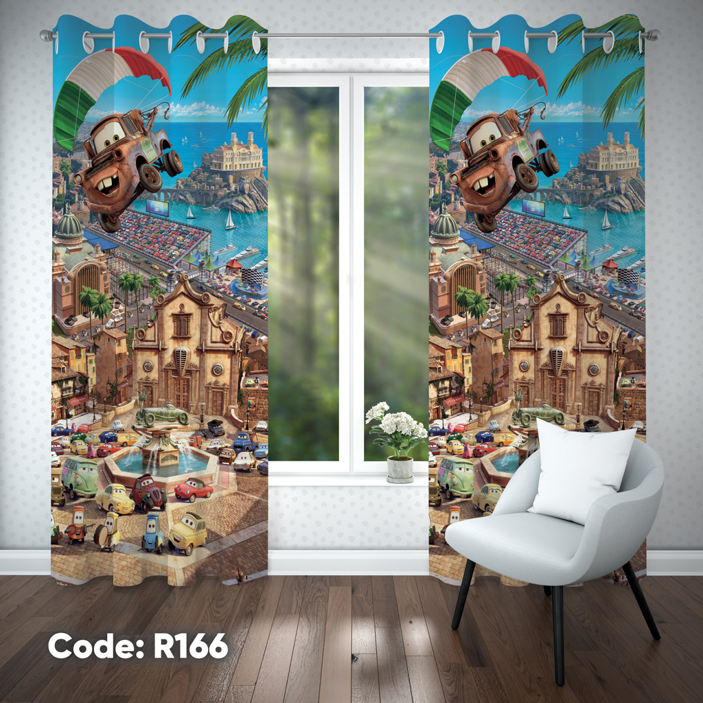 پرده اتاق کودک پسرانه مدل R166