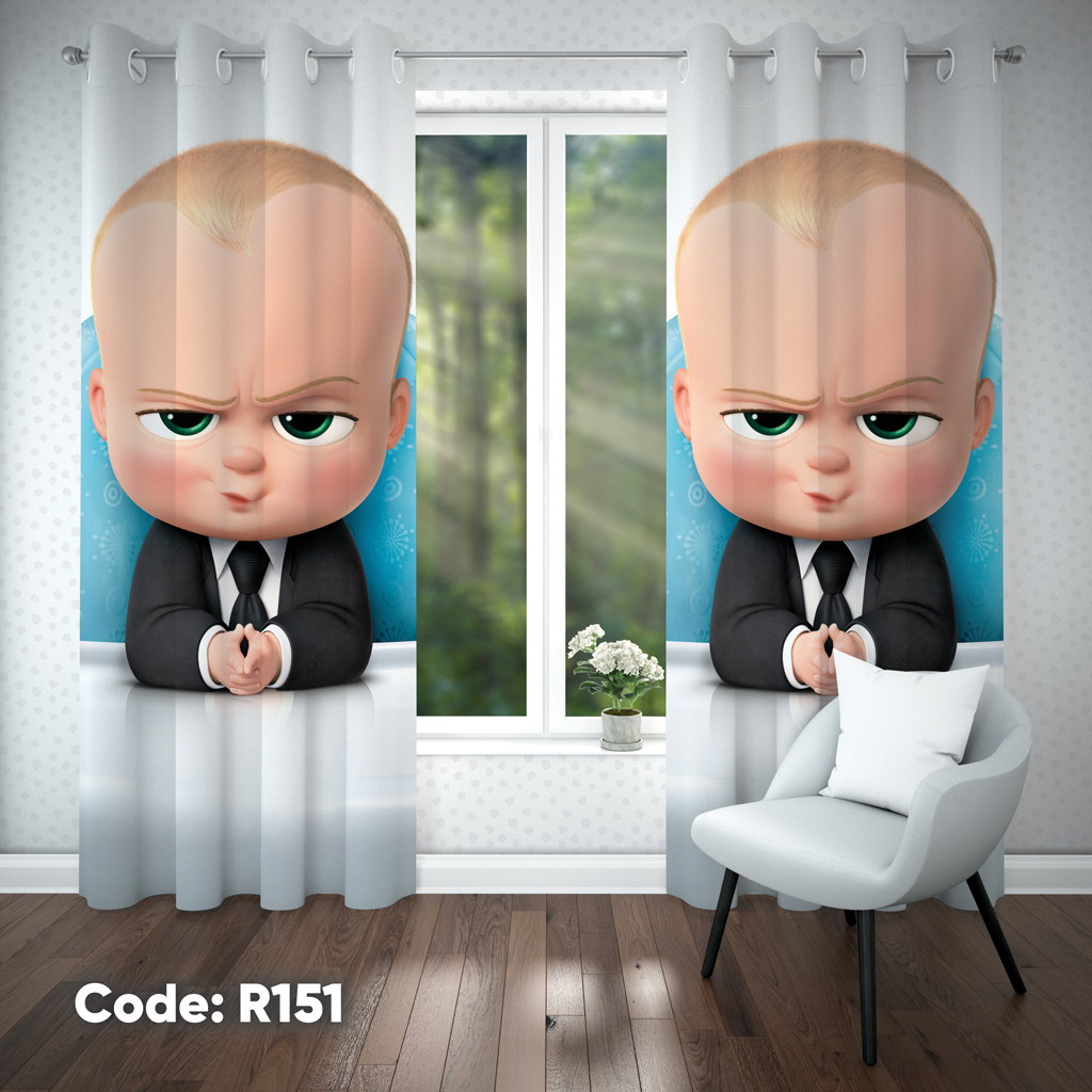 پرده اتاق کودک پسرانه مدل R151