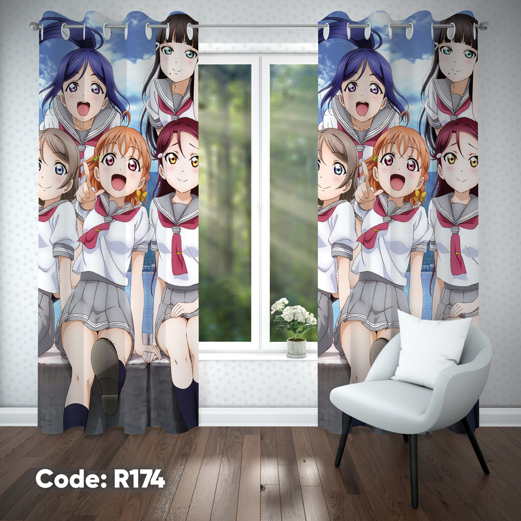 پرده اتاق کودک دخترانه مدل R174