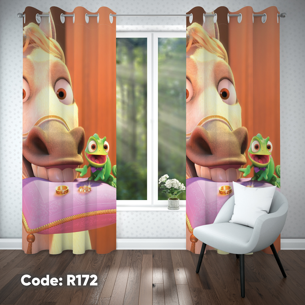 پرده اتاق کودک دخترانه مدل R172