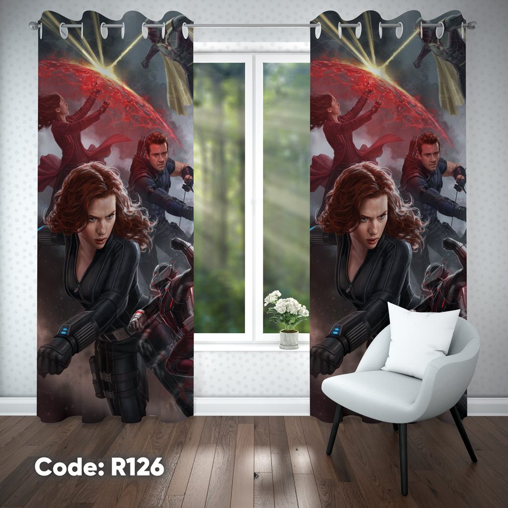 پرده اتاق کودک پسرانه مدل R126