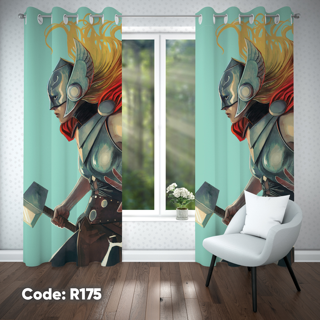 پرده اتاق کودک دخترانه مدل R175